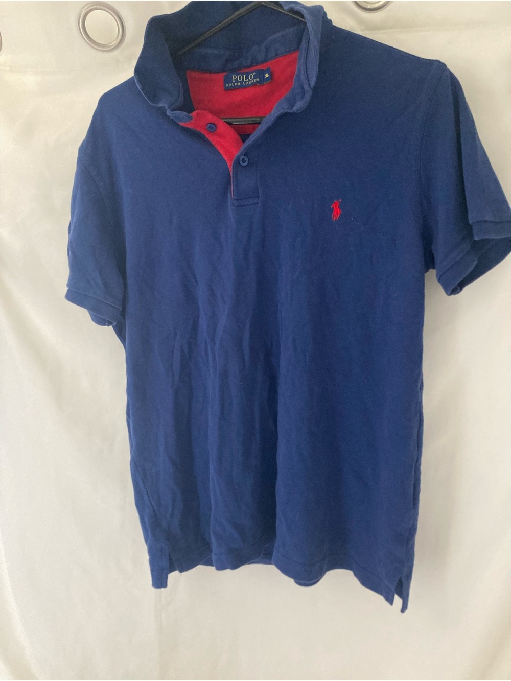 Polo Ralph Lauren Men’s XL Navy Red Pony Cotton Polo Shirt Made in USA